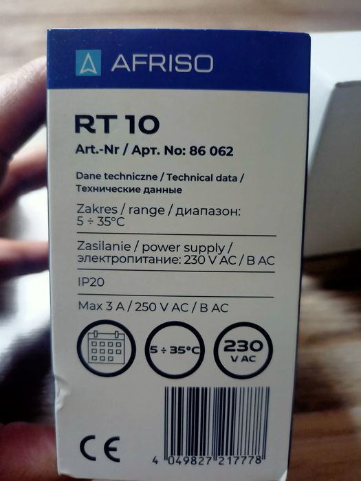 Sterownik regulator temperatury przewodowy Afriso