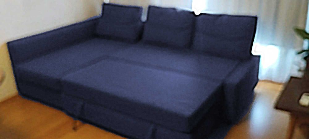 Sofá-cama de canto reversível