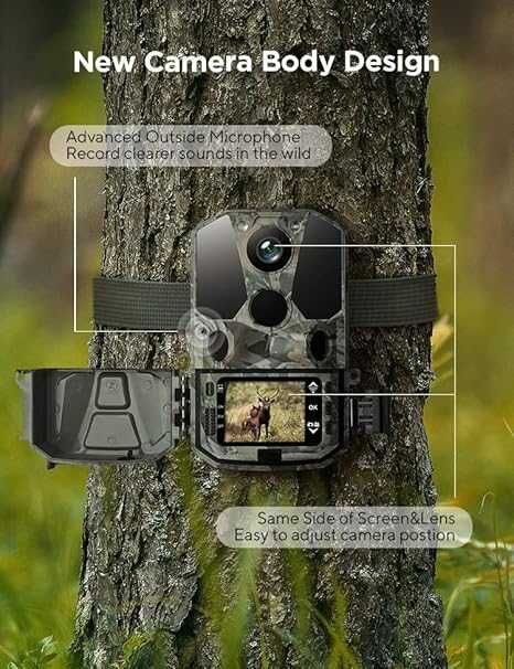 Fotopułapka Kamera Noktowizyjna CEYOMUR CY65 40MP WiFi 4K IP66 (150b)