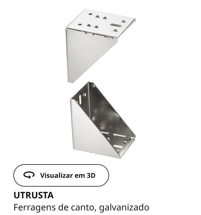 Ferragem de canto ikea