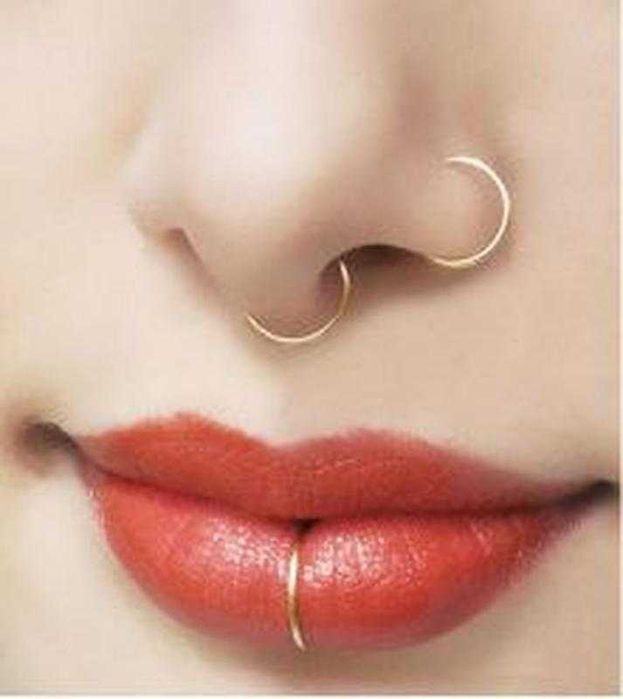 НОВИНКА Пірсинг обманка без проколу, фейк пірсинг, мініатюрний септум