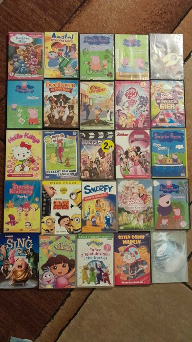 Bajki na DVD dla dzieci zestaw 25