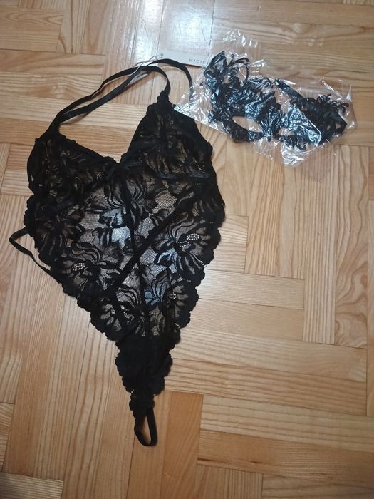 Bielizna erotyczna z maską na oczy rozm.M