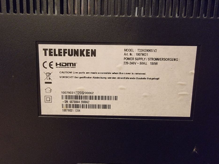 TV Telefunken 32'' T32HD906S V2