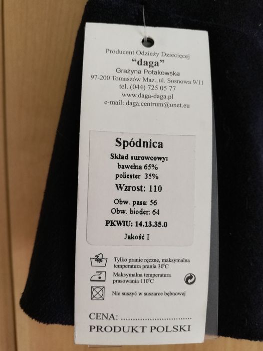 Spódniczka granatowa Daga r. 110