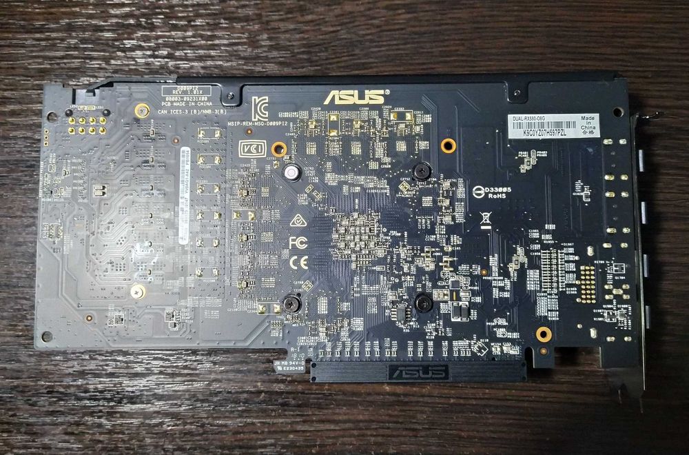 Видеокарта Asus RX 580 Dual 8GB