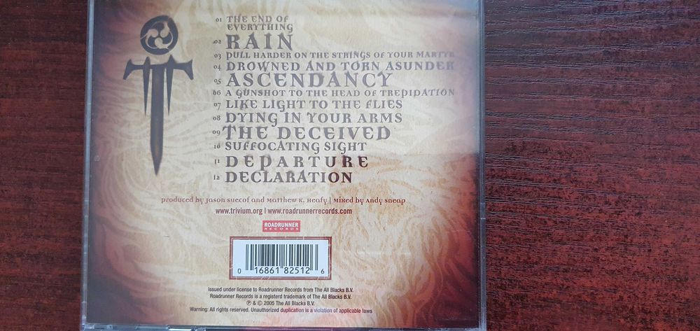 TRIVIUM    "ASCENDANCY"  heavy  metal  cd z 2005r , osobiście