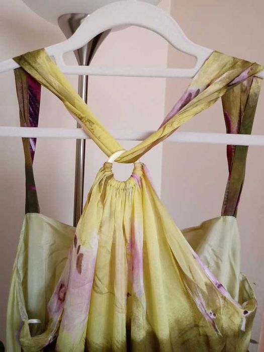 Piękna, zwiewna długa suknia Natali Dler.