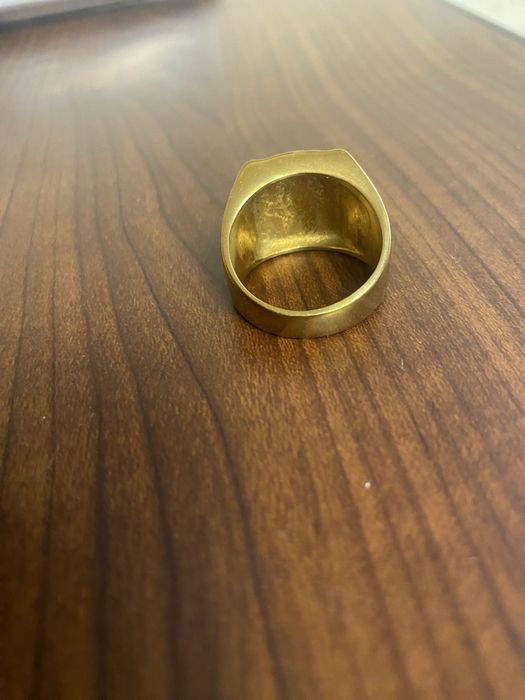 Чоловіча печатка 21.5 розмір / Масивний перстень "Розп'яття"