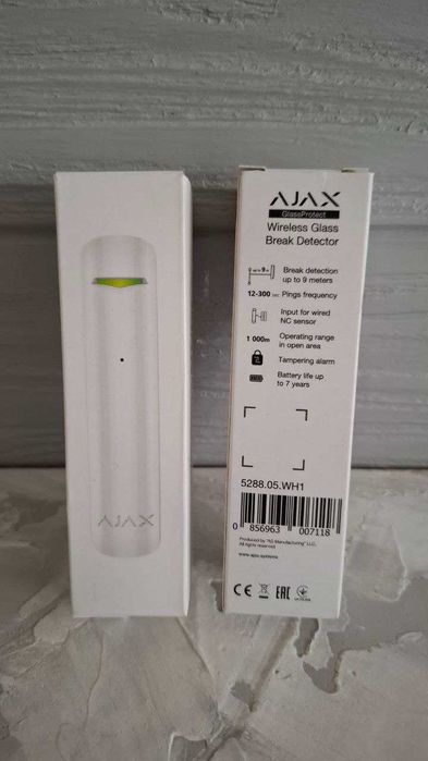 Ajax GlassProtect – Беспроводной датчик разбития стекла