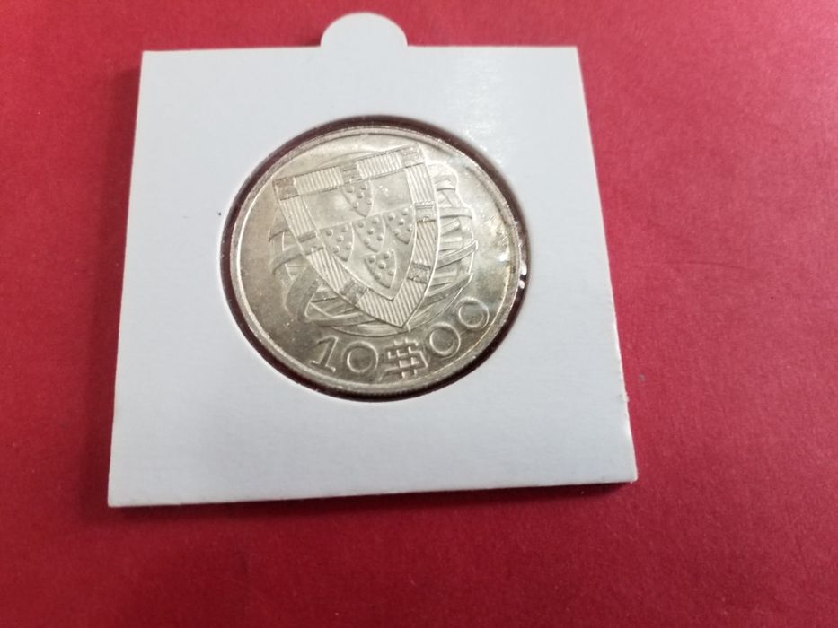 Moedas antigas portuguesas em prata.