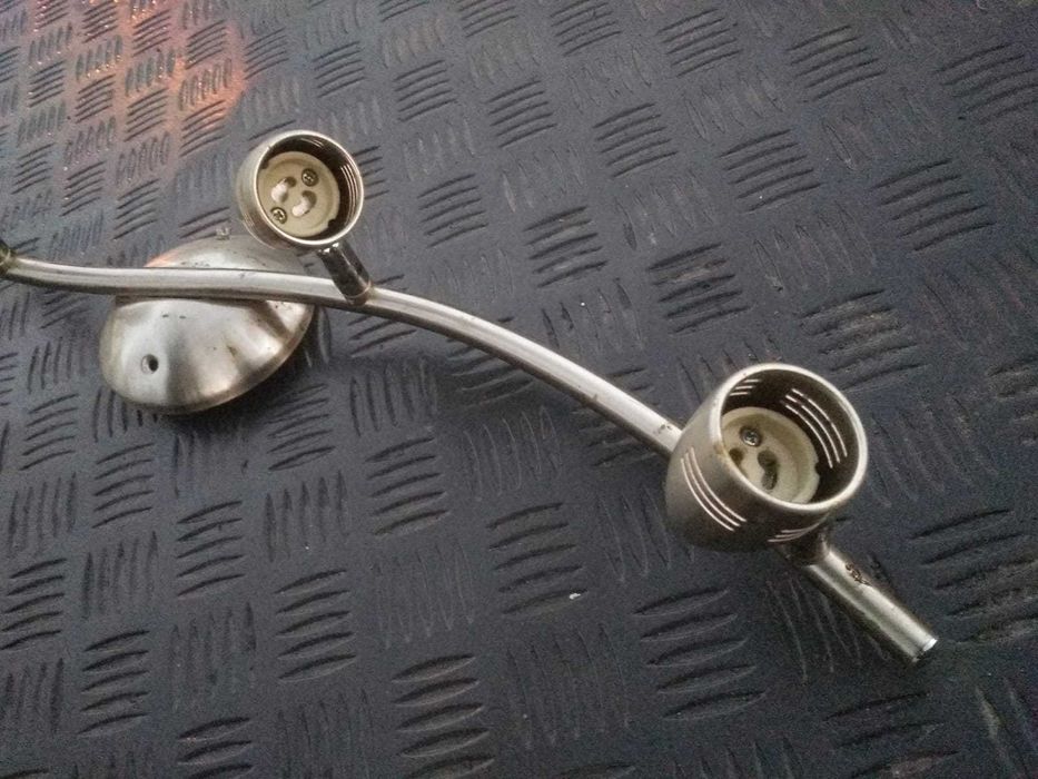 Żyrandol lampa styl nirdzewka 4 x spot light  dekor