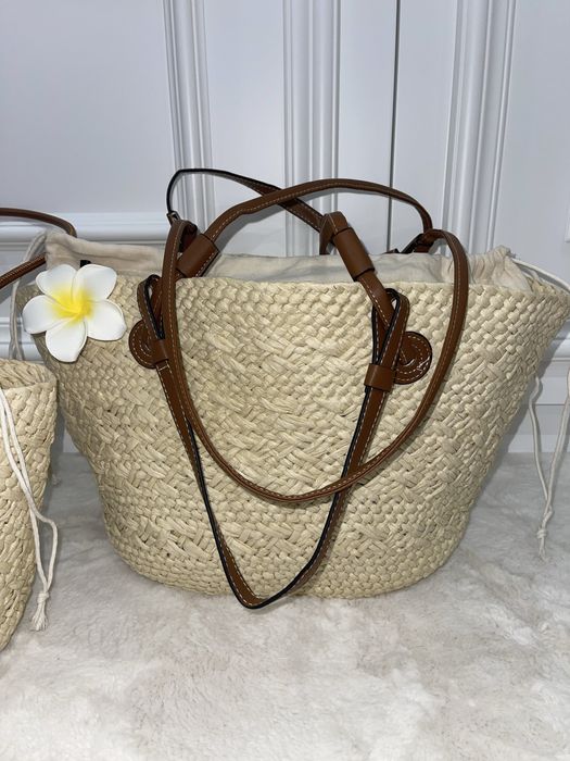 Family look Соломʼяна сумка плетена пляжна