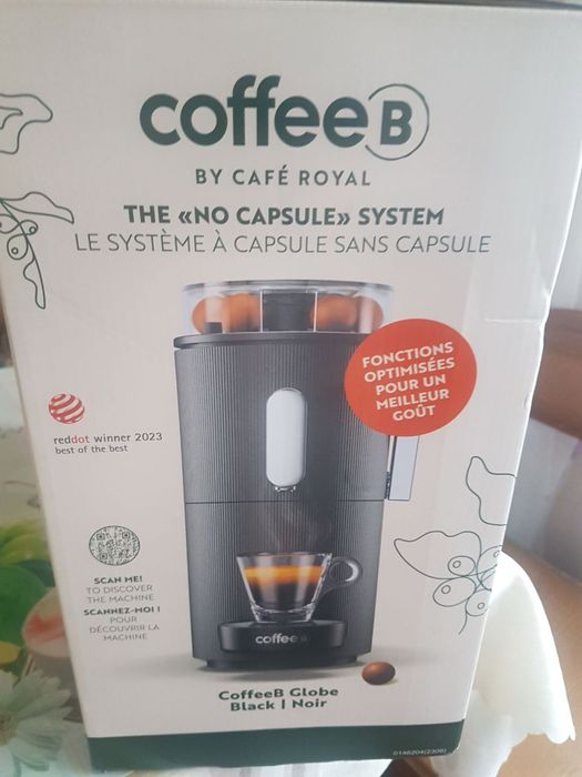 Кавоварка автоматична CoffeeB Royal Globe ECO капсульна , Чорна НОВА