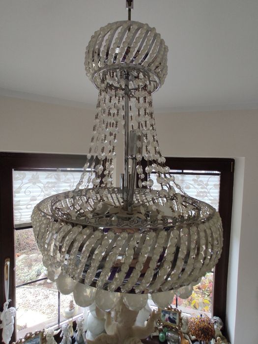 Żyrandol kryształowy kule