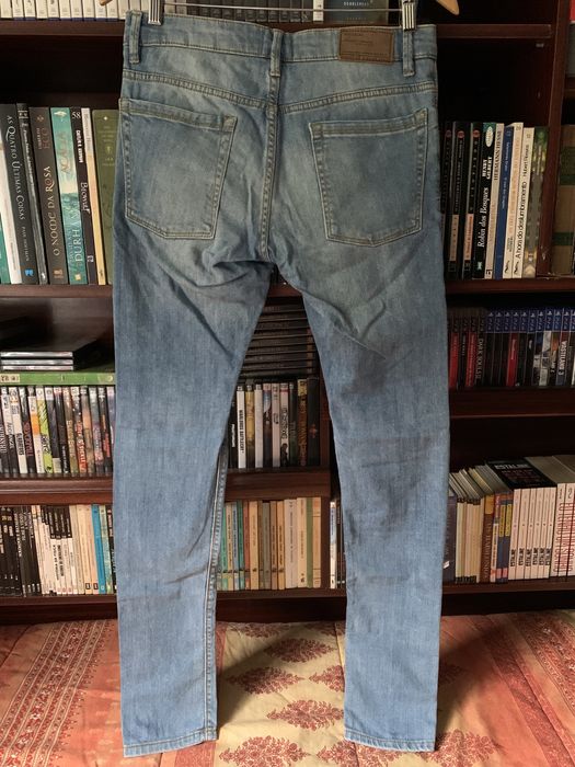 Calças de Ganga Super Skinny Pull & Bear, tamanho 40 / L