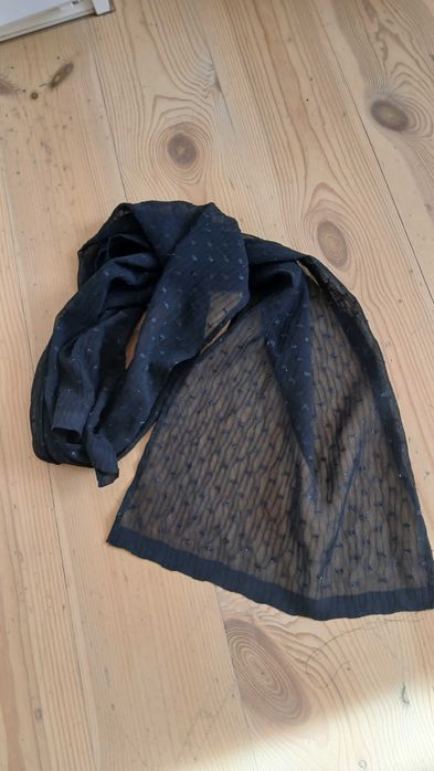 Czarny apaszka-szalik