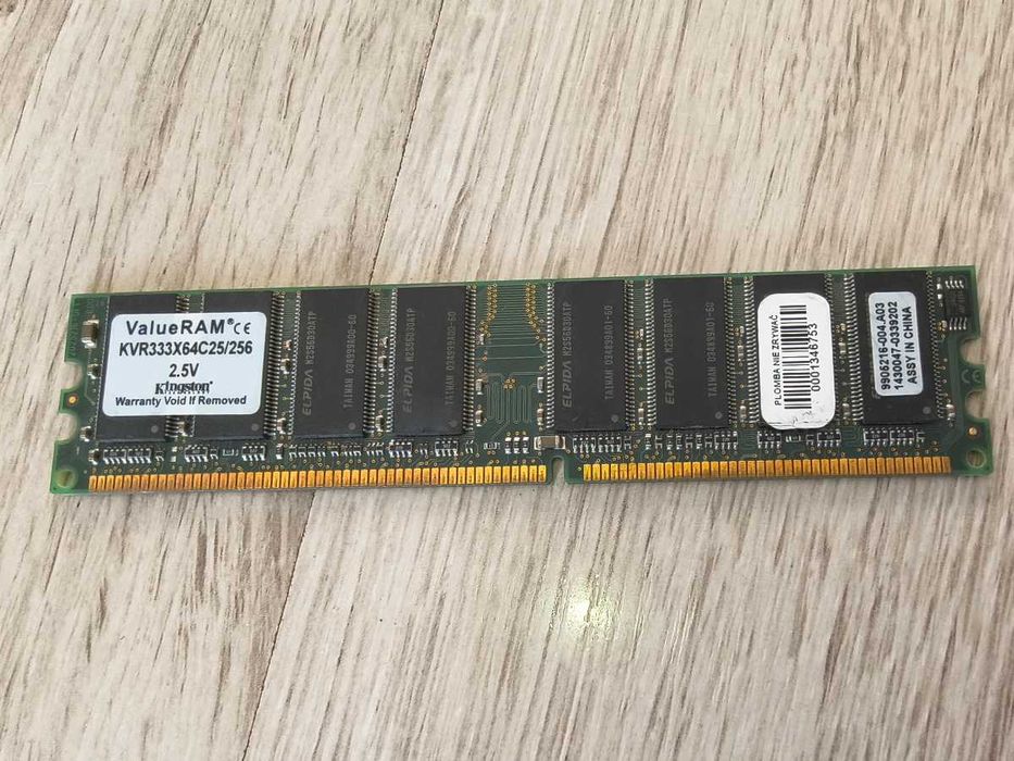 Pamięć ram DDR Kingston KVR333X64C25/256 – 256mb