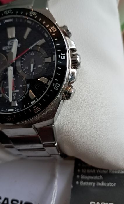 Casio edfice solarny saphire nowy komplet dokumentów gwarancja pudełko