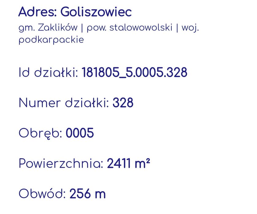 DZIAŁKA 24ar z WZ, Goliszowiec