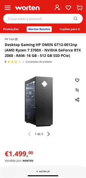 Pc gamer HP OMEN