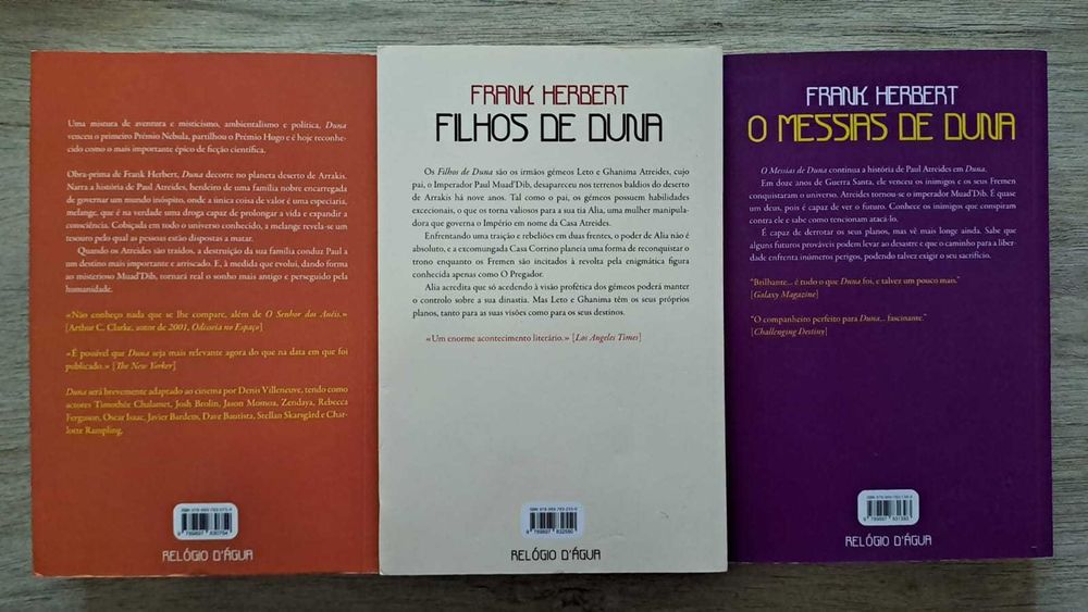 Trilogia Duna completa — como novos | Frank Herbert