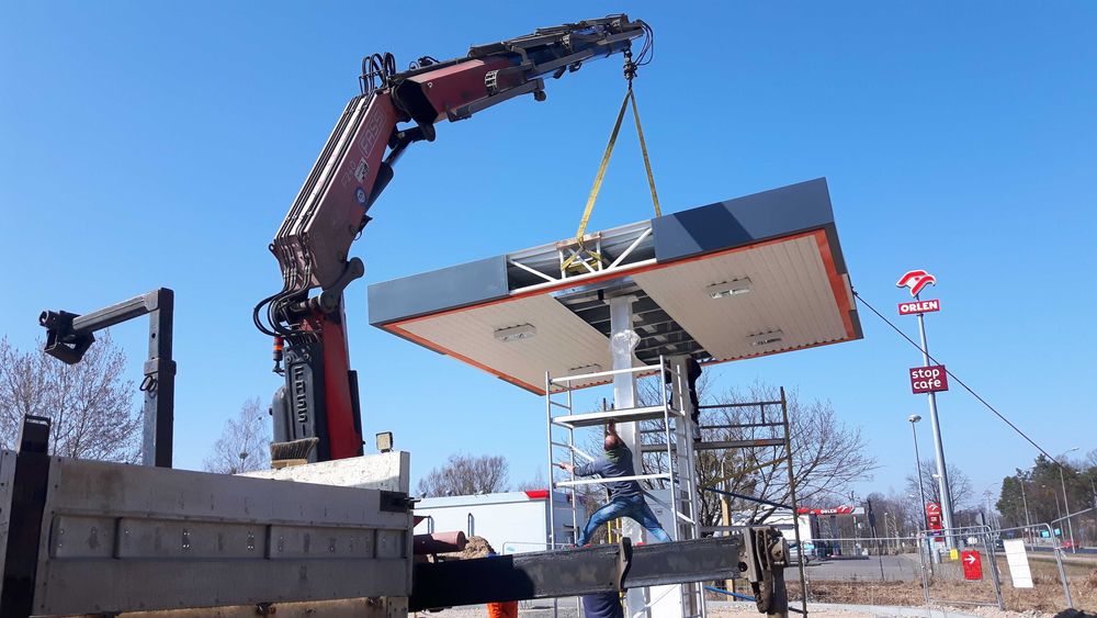 Usługi transportowe z HDS, transport materiałów budowlanych,kontenerów