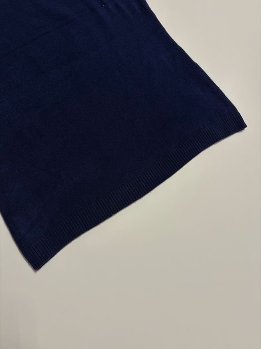 Welniany golf damski grantowy z krotkim rekawem elastyczny dopasowany