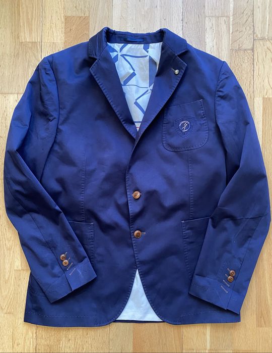 Bawełniana marynarka z podwójnym splotem M 52 Interview Sarar