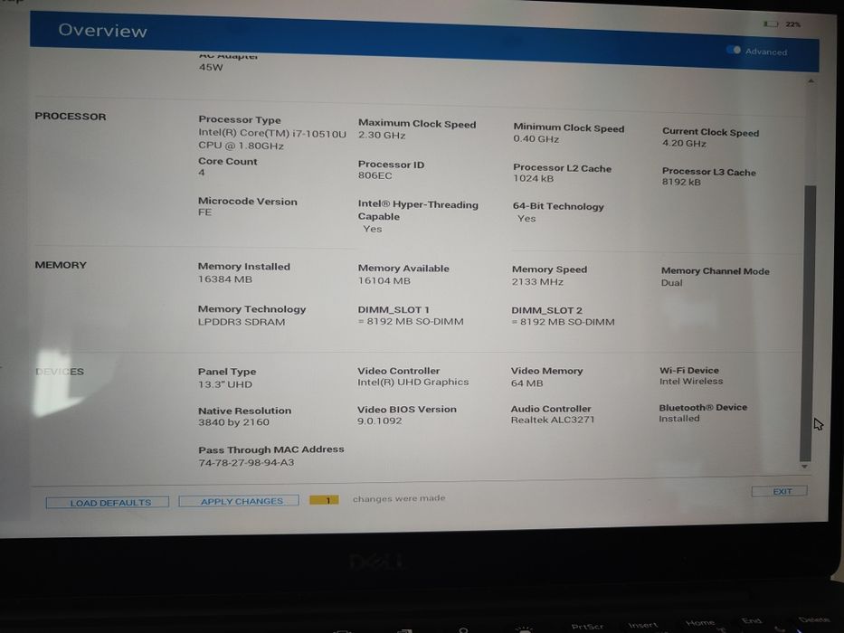 Dell xps 13 7390 |  16/512 | 4K DOTYKOWY