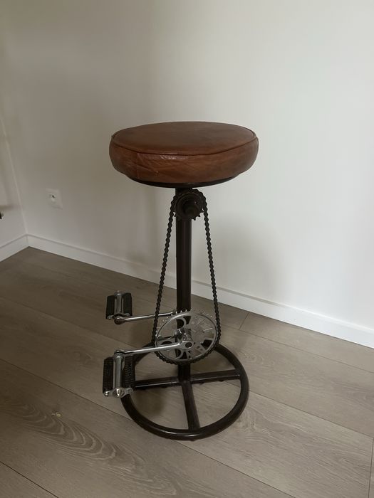 Hoker loftowy Cycle – skóra naturalna, industrialny