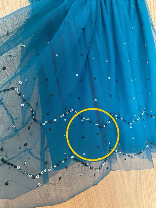 Tiulowa sukienka na ramiączkach 122/128 kappahl