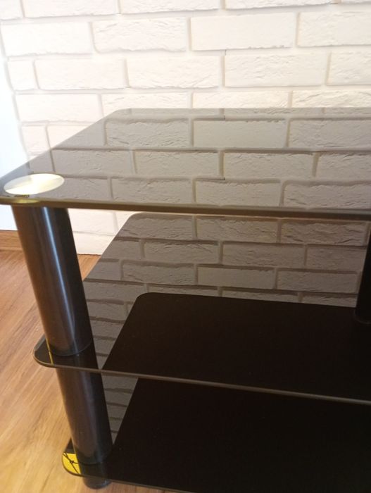 Stolik pod TV, szafka RTV szklana stan bdb