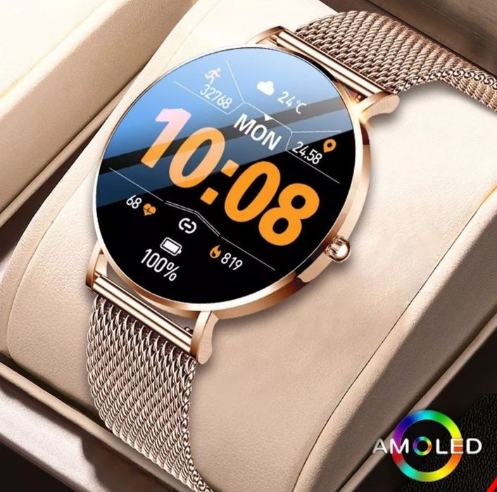 Женские смарт часы 1.3 amoled