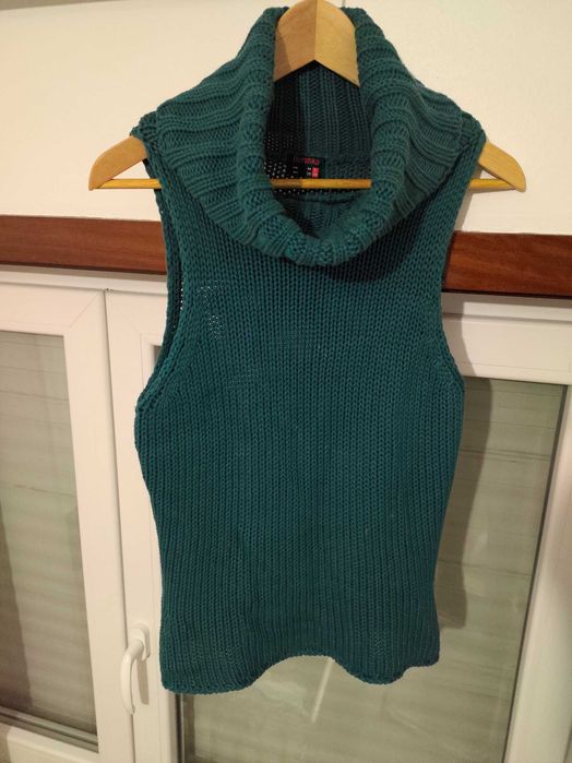 Camisola gola malha Bershka L