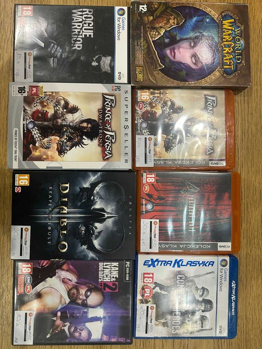 Kolekcja gier PC – World of Warcraft, Diablo 3, LEGO, Risen i inne