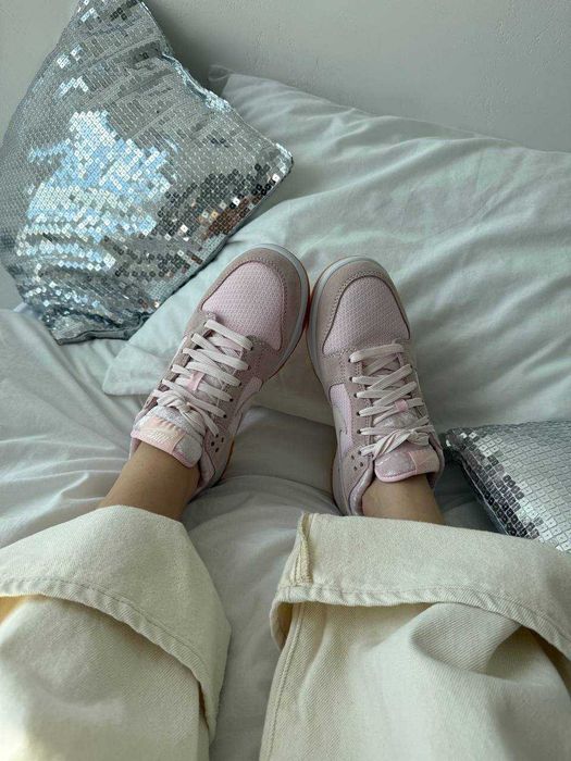 Женские кроссовки Nike Dunk Low Teddy Bear Pink 36-41 Хит! Наложка!