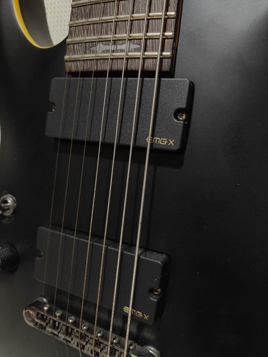 Guitarra Schecter Demon 7 LH EMG X Canhoto Esquerdino