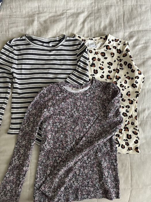 Zestaw 3 longsleeve Zara H&M Kappahl