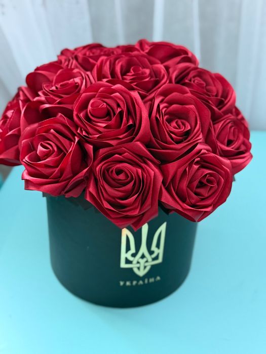 Букет з атласної стрічки