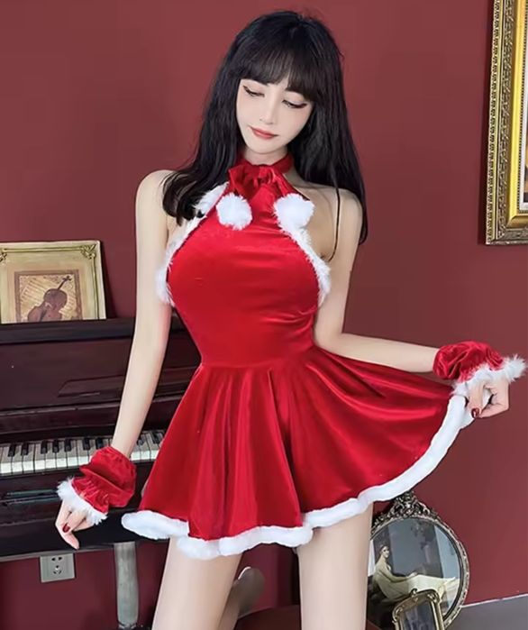 Новий!!сексуальный костюм платье с манджетами на руки