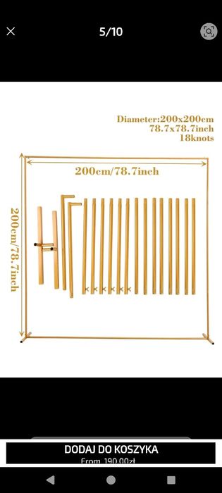 Stelaż do dekoracji