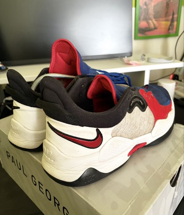 Кросівки баскетбольні Nike pg5 clippers white red blue 43 9.5 11