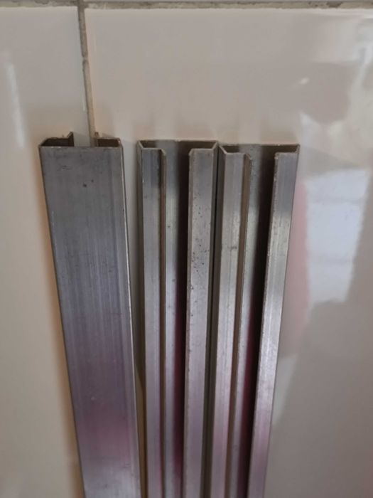 3 Calhas de alumínio de 63cm