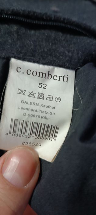 Чоловіче пальто wool & cashmere C. Comberti