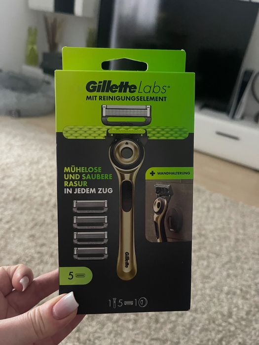 Бритва , станок  Gillette Labs лезвия  Gold Edition