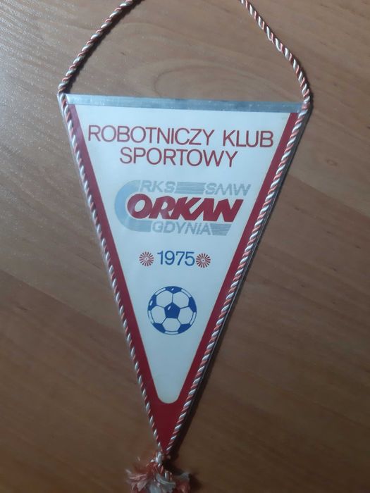 Proporczyk Orkan Gdynia z lat 80