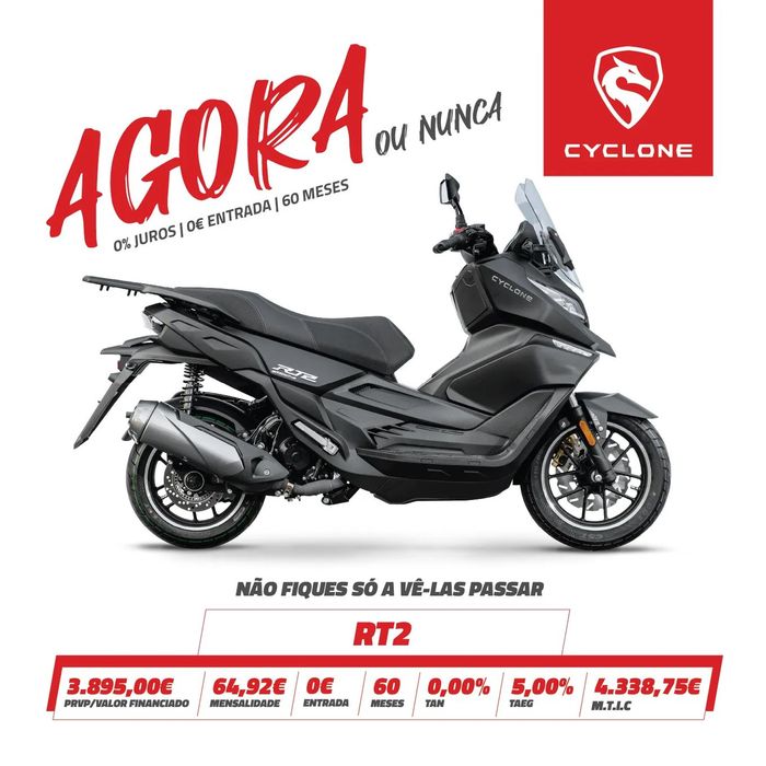 Cyclone RT2 (FINANCIAMENTO 0% JUROS)