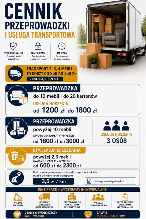 Usługi transportowe / Przeprowadzki / Transport / Przeprowadzki Firm