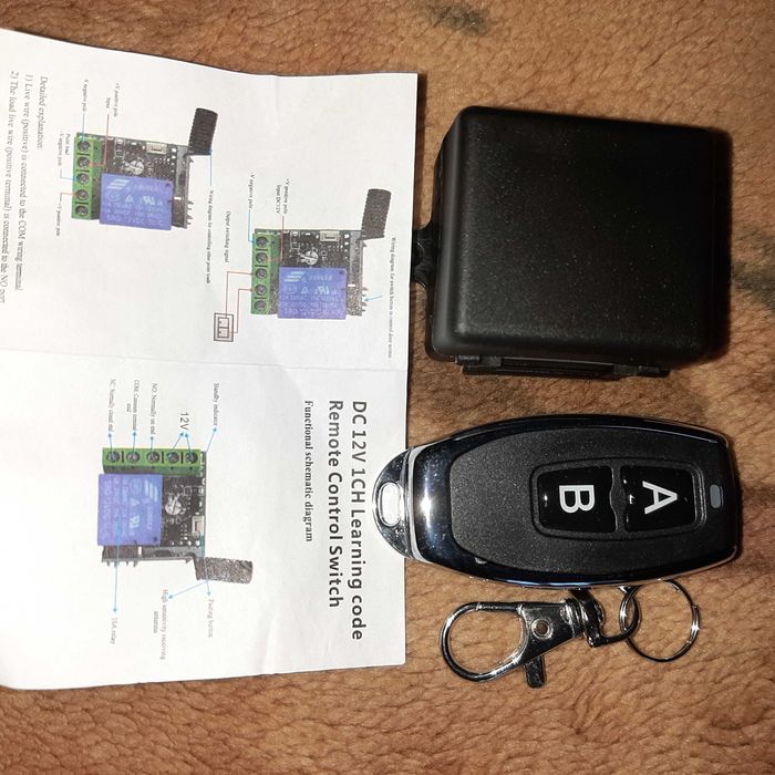 Бездротове реле з пультом V2 433Мгц 12В 10А